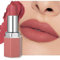 Erinde Matt Lippenstift Wasserfester, Nude Lipstick Long Lasting, Langanhaltender Lippenstift 24 Stunden Halt, Lippenstift Permanent Feuchtigkeitsspendend, Hochpigmentierter Rimmel Lippen Stift