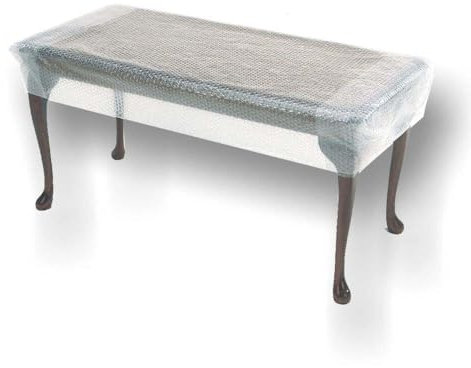 Luftpolsterfolie selbstklebend mit 10 mm Noppen aus Kunststoff, transparent, 100 my stark, 60 cm breit, 150 m lang, 2 Rolle(n)