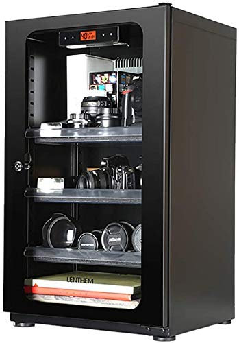 BomDog Trockenschrank, Kamera-Entfeuchter, Home Kamera Und Objektiv Trockenschrank 91L Vollautomatische Feuchtigkeitsgeschützte Box/Black/Upgraded