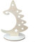 Supporto per albero di Natale in legno con base rotonda per decorazione casa vacanza