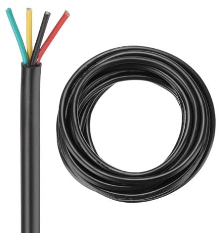 DMiotech 16AWG 16/4 4 Core CNC Wire (30 FT) UL2464 Tinned Copper Core 16 Gauge Cable Speaker Wire Electrical Wire Extension Cord for CNC Router Machine,Electrical Appliance