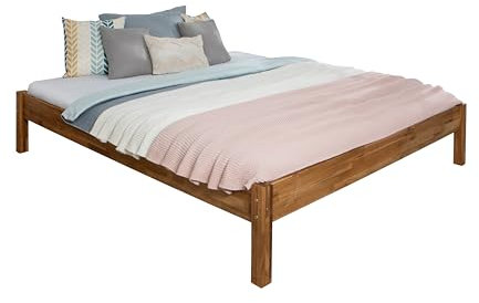Massivholzbett Dora ohne Kopfteil 180x200 Eiche massiv
