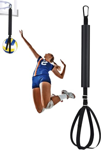 Hüpfender Volleyballtrainer, Volleyball-Schlagtrainer | Volleyball-Aufschlag-Trainingshilfe mit Haken - Anfänger Jump Touch Arm Swing Training Rebounder für Spielplatz, Hinterhof, Kurs