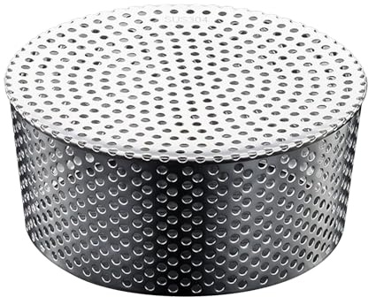 Protector de Bajante | Rejilla para Canalones de Acero Inoxidable | Malla Antiatascos, Cubredrenaje Exterior, Evita Hojas Y Residuos En Desagües