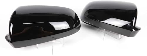 WBWBB Auto Spiegelkappen für Audi A4 B6 B7 8E 8H 2002-2009, Rückspiegelkappe Ersatz für Seitenspiegel Abdeckung Spiegelabdeckungen Set ABS-Kunststoff,Black