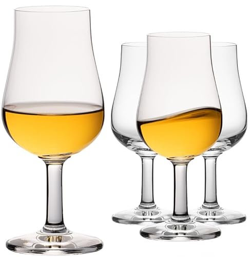 Imperial Nosing - Juego de 4 vasos para whisky y brandy, 120 ml, apto para lavavajillas