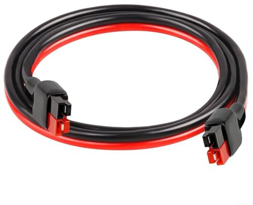 10AWG für Anderson Style 30A Verlängerungskabel für Solarpanel-Anschlüsse und Wohnmobil-Netzteil mit verzinntem Kupfer und schützender PVC-Ummantelung für Außen- und Meeresumgebungen (100 cm)