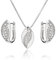LILLY MARIE Hochwertiges Schmuckset Aus Silber Mit Schlangenketten Design Und Glänzendem Anhänger