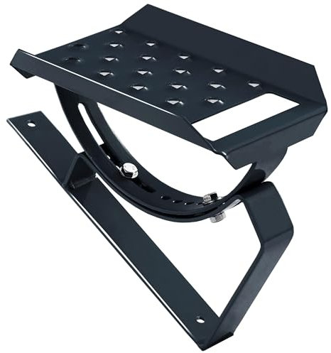 Einzelltritt Dachtritt Steigtritt Podest 25cm Komplett für Plattdach Trapezblech (RAL 7016 - Anthrazit)