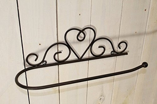 Manufaktur Lichtbogen Handtuchhalter/Küchenrollenhalter aus Metall - Wandhalter - Landhausstil