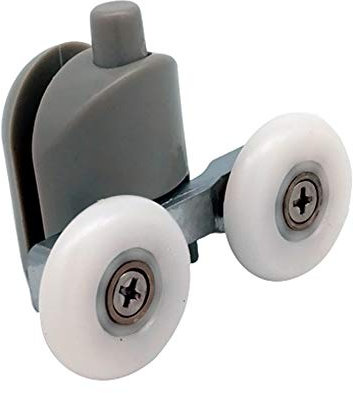 Shower Door Wheels | 20mm, 23mm or 25mm | Uppers or Lowers | Double Shower Door Rollers Runners | ROLL007 (Lower Wheel, 23mm)