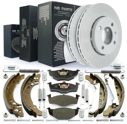 NB PARTS Bremsscheiben Bremsbeläge Bremsbacken Zubehör passend für VW Polo 6N1 6N2 Lupo 6X Seat
