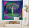 ABAKUHAUS Psychedelisch Wandteppich und Tagesdecke, Digitale Psychedelische Kunst aus Weiches Mikrofaser Stoff Waschbar ohne Verblassen Digitaldruck, 230 x 140 cm, Violett Fuchsia