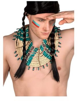 DISBACANAL Indianer Halskette für Erwachsene