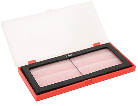 Fafeicy 1.5 Dioptrías Lente de Lupa de Vidrio para soldar, con protección Ocular de Aumento de Vidrio para soldar, 5 x 4 cm Tamaño de la Lente, 3 mm de Espesor, 11 x 5,5 x 1,5 cm Tamaño de Caja (1.5)