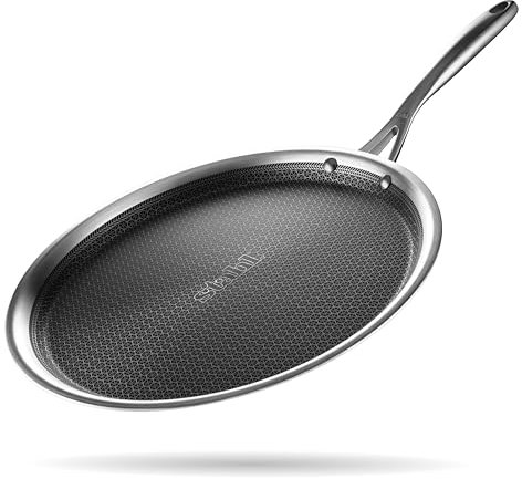 Stahl Triply Stainless Steel Non Stick Dosa Tawa | Hybrid 6932, Dia 32 cm