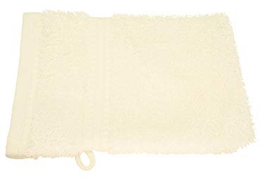 Julie Julsen® Bio Waschhandschuhe in 32 Farben erhältlich weich und saugstark Naturweiss 15x21 cm