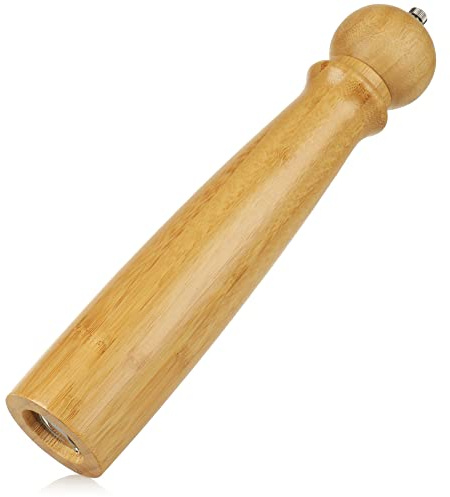 com-four® Pfeffermühle aus Bambus, Gewürzmühle für Pfeffer und Salz | klassisches Design - Kochzubehör