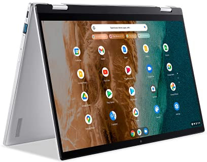 Acer Chromebook Enterprise Spin 514 Laptop convertible | Intel Core i3-1110G4 | 14 pulgadas FHD IPS Touch Gorilla Glass | 8GB LPDDR4X | 128GB SSD | Wi-Fi 6 | Teclado retroiluminado | Chrome OS |