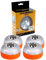 MAGIC SELECT 4X Luz de Emergencia V16 para Señalización en Carretera de Coche y Moto. Luz Amarilla Intermitente y Blanca Fija con Encendido Automático, Base Imantada y Batería Recargable.