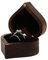 AWOCAN Ringschatulle aus Holz, handgefertigt, für Antrag, Verlobung, Hochzeit, Zeremonie, Träger, Display-Aufbewahrungsbox, Ringaufbewahrungsbox, Verlobungsgeschenk (doppelt)