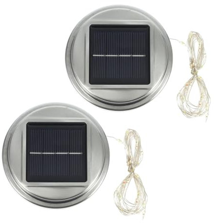 DOITOOL 2st Crack-ball-lampenabdeckung Geführte Laternen Solarwegleuchten Oben Solar-ersatzteile Hängende Laternen Für Den Außenbereich Outdoor Hängelampe Fee Schmücken Rostfreier Stahl