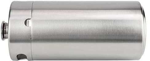 Kunststoff-Fass-Growler für 5-Liter-Bierzapfanlagen, Bierfass 36×15×15, 4-Liter-Edelstahl-Bierfass mit Spiraldeckel, Praktischer Heim- und Hotelbedarf