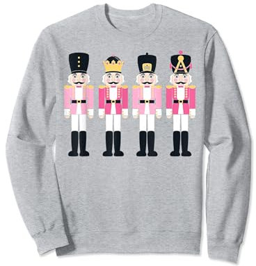 Rosa Nussknacker Ballett Vintage Weihnachten Nussknacker Damen Sweatshirt