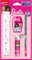 Maped - Set di cancelleria Barbie 4 pezzi - 1 righello trasparente 15 cm + 1 temperino 1 foro + 1 gomma tubo protetto + 1 matita carta HB - Licenza Barbie ufficiale