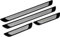 ZHANGJF 4 Baguettes Autocollantes pour seuil de portière en Acier Inoxydable pour Peugeot 207, Voiture Seuil de Porte Contre Les Rayures Protection