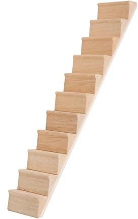 Maßstab 1:12 Puppenhaus Treppe Puppenhaus Möbel DIY Mini Holz Treppe für Micro Landschaft