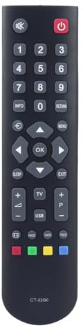 ALLIMITY Fernbedienung Ersatz passend für Toshiba LED LCD TV CT-22G0 CT22G0 CT 22G0