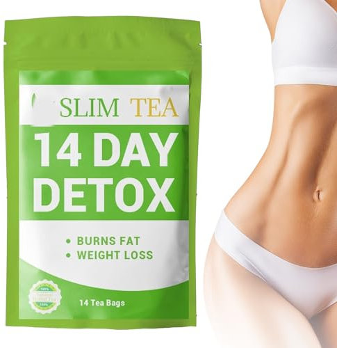 14 Tage Tee Zum Abnehmen, Detox Cleanse Weight Loss Tea, Detox Tee Zum Abnehmen, Sanfte Entgiftung und Reinigung zur Gewichtsreduktion und zum Abbau von Bauchfett