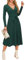 Newshows Jumper Dress for Women UK Ladies Sweater Dress Knitted Sweater Dresses with Belt for Autumn Winter Dark Green