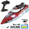 BEZGAR Large Remote Control Boat, 18 inch Big RC Boats for Adults, Fast Speed 35KMH radio controlled boat for Lake & Ocean, Kids Boys with 1500mAh Rechargeable Battery - TX125 Red