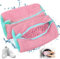 Sacchetti per Scarpe Lavanderia Sacchetto Scarpe Lavatrice Scarpe, 2 pezzi, per Lavatrice, Anti-Deformazione, Riutilizzabile e Resistente, Biancheria, Scarpe a Rete, per Scarpe da Ginnastica (Rosa)