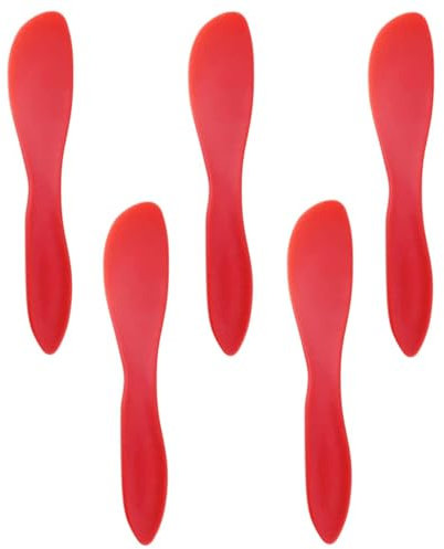Lot de 5 couteaux à beurre en plastique polyvalents pour couper ou étaler le beurre et la confiture
