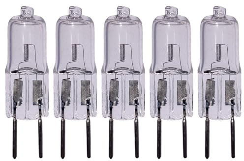 UGEFKMQ Halogen Capsule Bulb G6.35 100W 12V Halogen Light Bulbs 20W GY6.35 Bi-pin Base for Chandeliers, Track Lights, Landscape Lights,20W