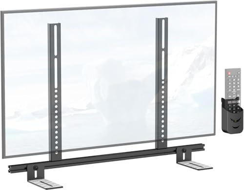 notiela Sound Bar Mounts Under TV for Samsung, Vizio, LG, Bose Under TV Soundbar Mounts with Remote Holder - Height Adjustable Soundbar Mount Bracket Under or Above TVs Hold Up to 35 Lbs