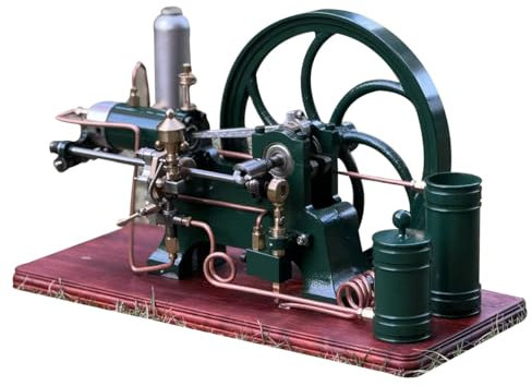 ToyGhillied RETROL Steam Engine That Runs, 16cc 4 Stroke Engine Model for Adults, Stationary Engines Models with Water-Cooled Pump, Vintage Decor Cool Science Gadgets Engineering Gift