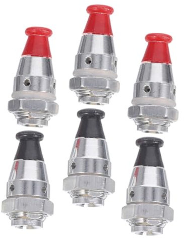 Alipis 6 Piezas De Repuesto Válvula Seguridad Aleación De Aluminio Accesorios