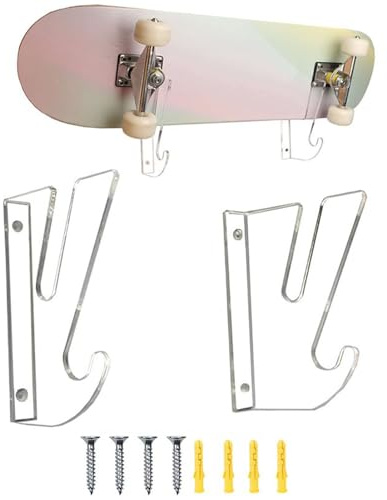 Wandhalterung für Skateboard, Wandhalterung für Skateboard, horizontaler