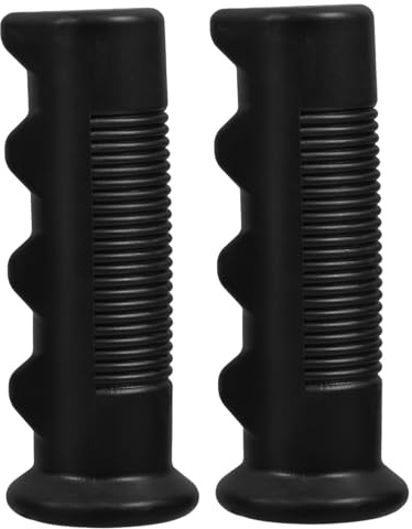 HAPINARY 2 Stück Schwarze Pvc Rollstuhl Handgriffe mit 25mm Durchmesser Rutschfeste Griffüberzüge für Einkaufswagen Lenker Verbesserter Halt und Komfortable Nutzung