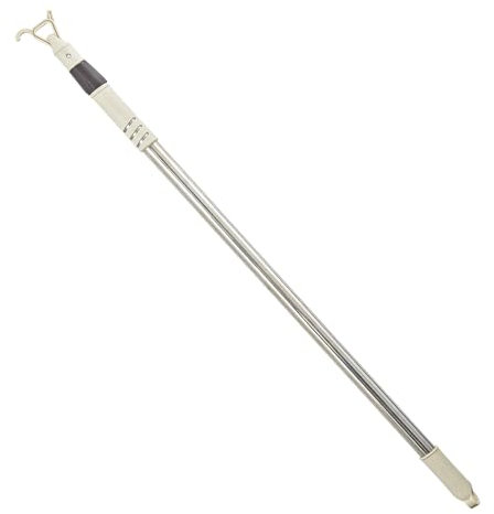 Keego Window Pole Opener Telescopic Pole for Roof Windows Easy to Pull Skylight Blinds Roller Blinds Pleated Cellular Shades (96cm-160cm, Stainless Steel, 1pc)