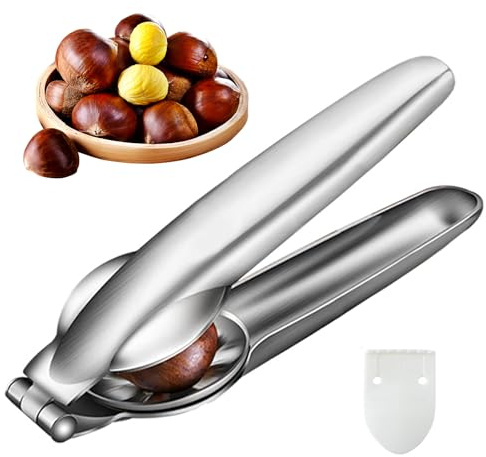 POPAPIE Nutcracker,Stainless Steel Nutcracker for All Nuts,Easy to Use | Nut Crackers,Multifunctional Nut Cracker,Durable and Sturdy,for Pecan Walnut Almonds Hazelnuts Pistachios