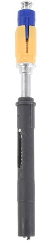 Abaodam Tube D'expansion Jaune 12 Pièces pour Bâton de Randonnée Télescopique, Embout Robuste Léger en Rotin, Accessoires de Poteau Adaptés aux Sentiers pour Camping et Trekking