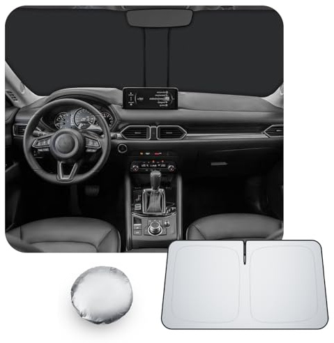 [Upgrade] CDEFG Compatible con Mazda CX5 CX-5 KF 2018-2025 2026 Parasol Cubiertas Parasol Parabrisas Delantero Parabrisas Auto Parasol Accesorios
