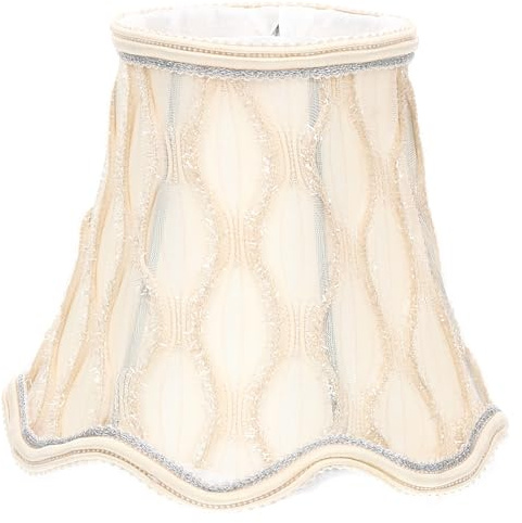 LALADEFIEE Vintage Trommellampenschirm aus Gewebe mit Clip On Befestigung für Schreibtischlampe und Stehlampe Dekorativ und Installieren für Möbeldekoration