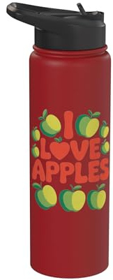 I Love Meles Fruit Passion Dichiarazione Stainless Steel Insulated Water Bottle