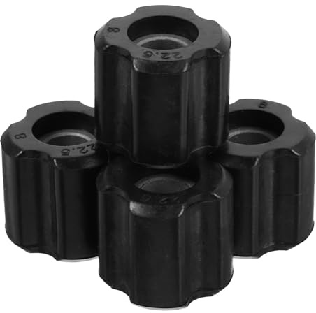 Abaodam Schwarze Rohrlager Ersatzbuchsen Passend für 26mm und 28mm Aluminiumrohre aus PE 4 Stück Vielseitig und Universell Einsetzbar für Rasenmäher und Grastrimmer